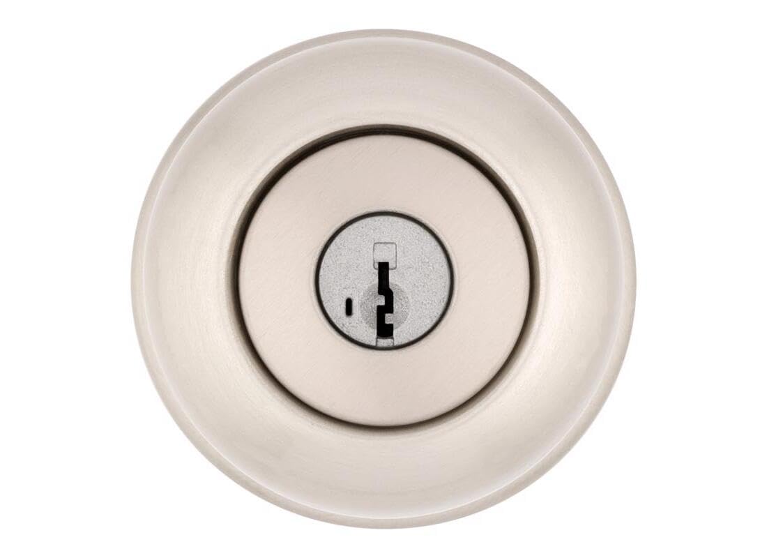 Kwikset SmartKey Security Satin Nickel Entry Knob KW1 2-3/4 in.