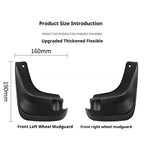 Rufutle Mud Flaps for Toyota Corolla AE110 Hatchback 1998-2002, 4Pcs/Set Front