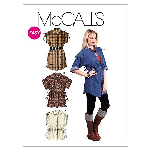 McCall's Patterns M6401 Misses' Tops and Tunics, Size ZZ (LRG-XLG-XXL)