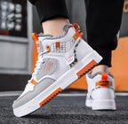 Size 44 Men's High Top Walking Snow Winter Shoes Fur Lined Warm Casual Sneakers