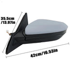 Honda Civic 2016-2020 Driver Side Mirror 3 Pin Power Adjustable Silver Gray