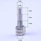 KHLESBY Guitar Bass Dual Pots Stacked Concentric Potentiometer with Center