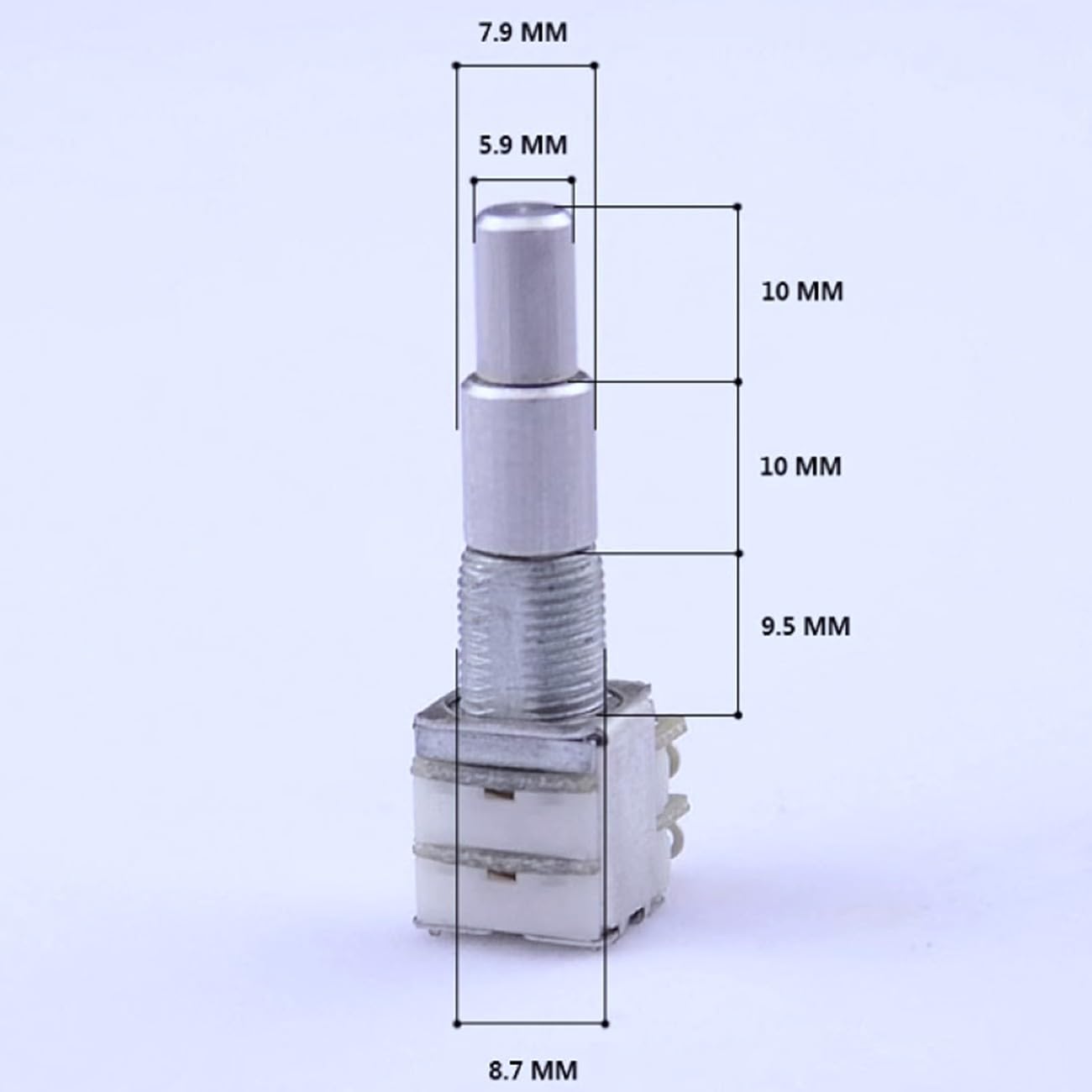 KHLESBY Guitar Bass Dual Pots Stacked Concentric Potentiometer with Center