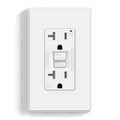 ELEGRP GFCI Outlet 20 Amp, Self-Test GFI Electrical Outlet with Thinner Design,