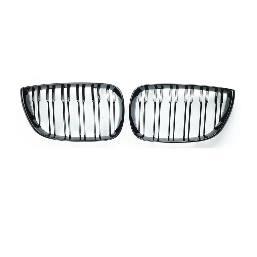 Pair Car Front Kidney Grille Compatible For BMW E81 E87 2004-2007 Pre-facelift Racing Grills Grilles Auto ABS Grill Accessories