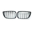 Pair Car Front Kidney Grille Compatible For BMW E81 E87 2004-2007 Pre-facelift Racing Grills Grilles Auto ABS Grill Accessories