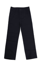 Bienzoe Boys School Uniform Pants: Kids Adjustable Waist Cotton Regular Slacks