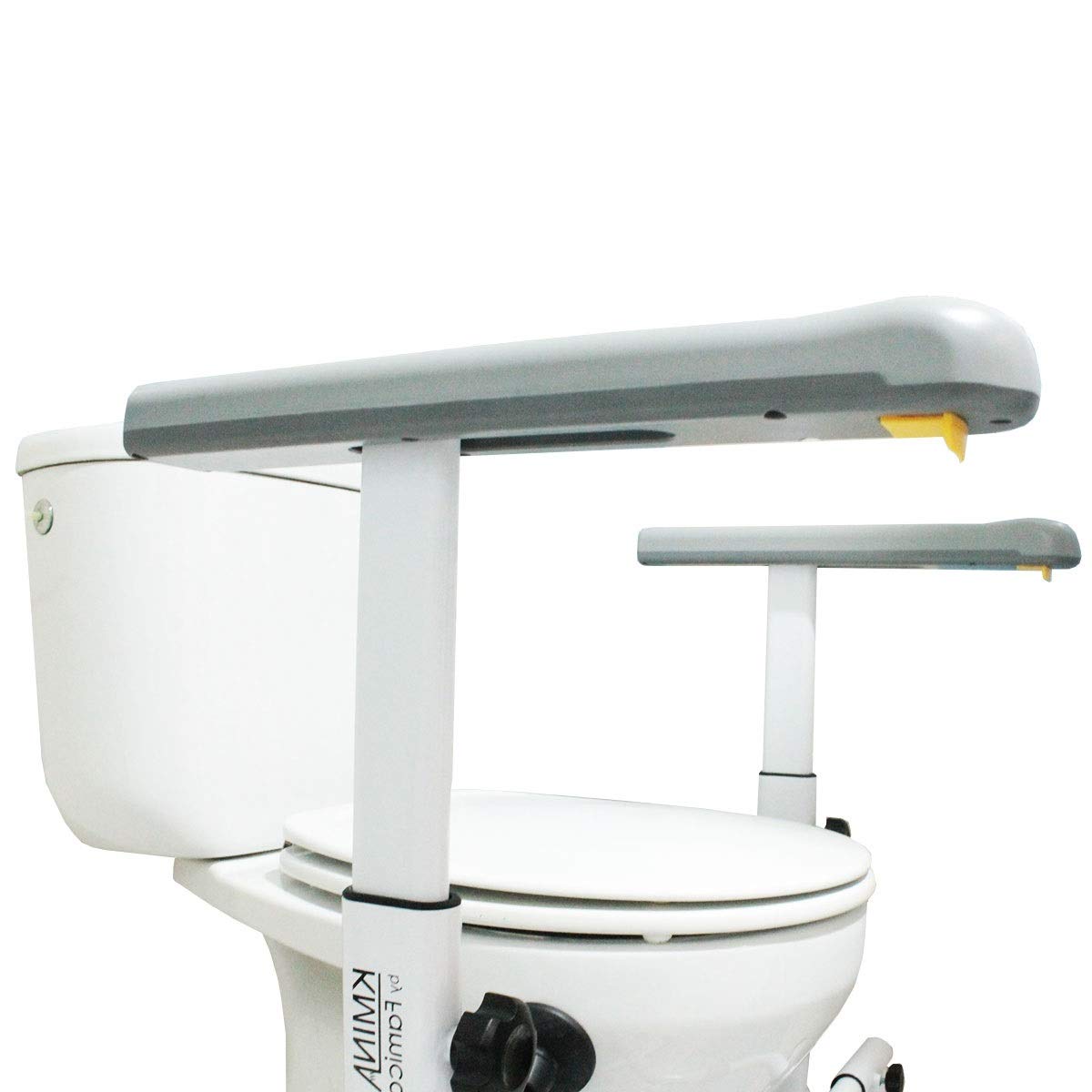 KMINA - Toilet Safety Rails for Seniors (330 lbs), Toilet Safety Frame with