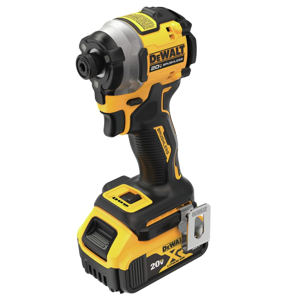 DEWALT ATOMIC 20V MAX 1/4 in. Brushless Cordless Impact Driver Kit with Battery