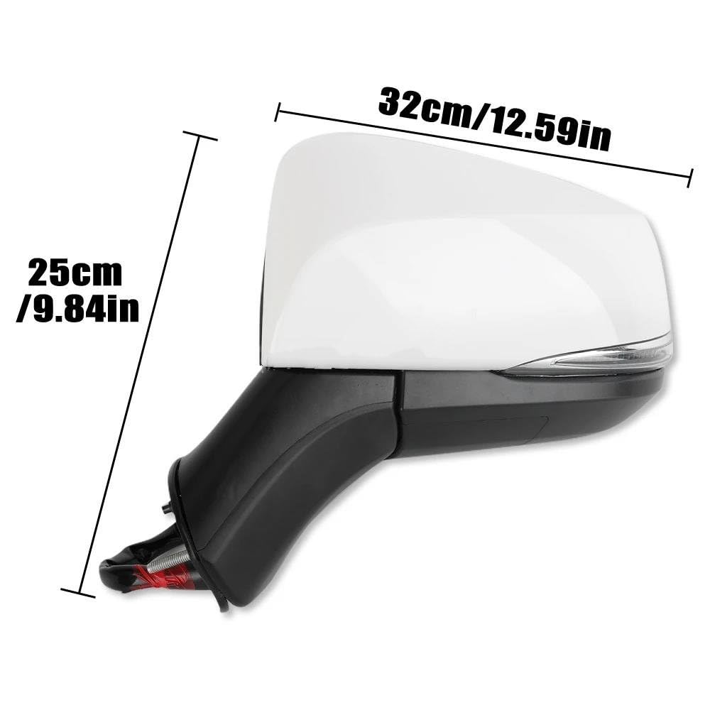 Outside Rearview Mirror for Toyota for RAV4 for RAV 4 2019 2020 2021 2022 Car Turn Signal Light Lamp Mirror Cover Heated Glass Electric Side Rearview Mirror Complete Wing Mirrors Cars(1 Pair)