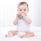 TOPGOMES Baby Teether Ball Toy, BPA Free Silicone Soft Ball Easy to Hold Teether
