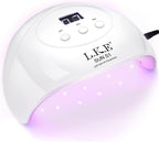 Wisdompark 72W UV LED Nail Lamp, UV Light for Gel Nails with 15 Beads Curing