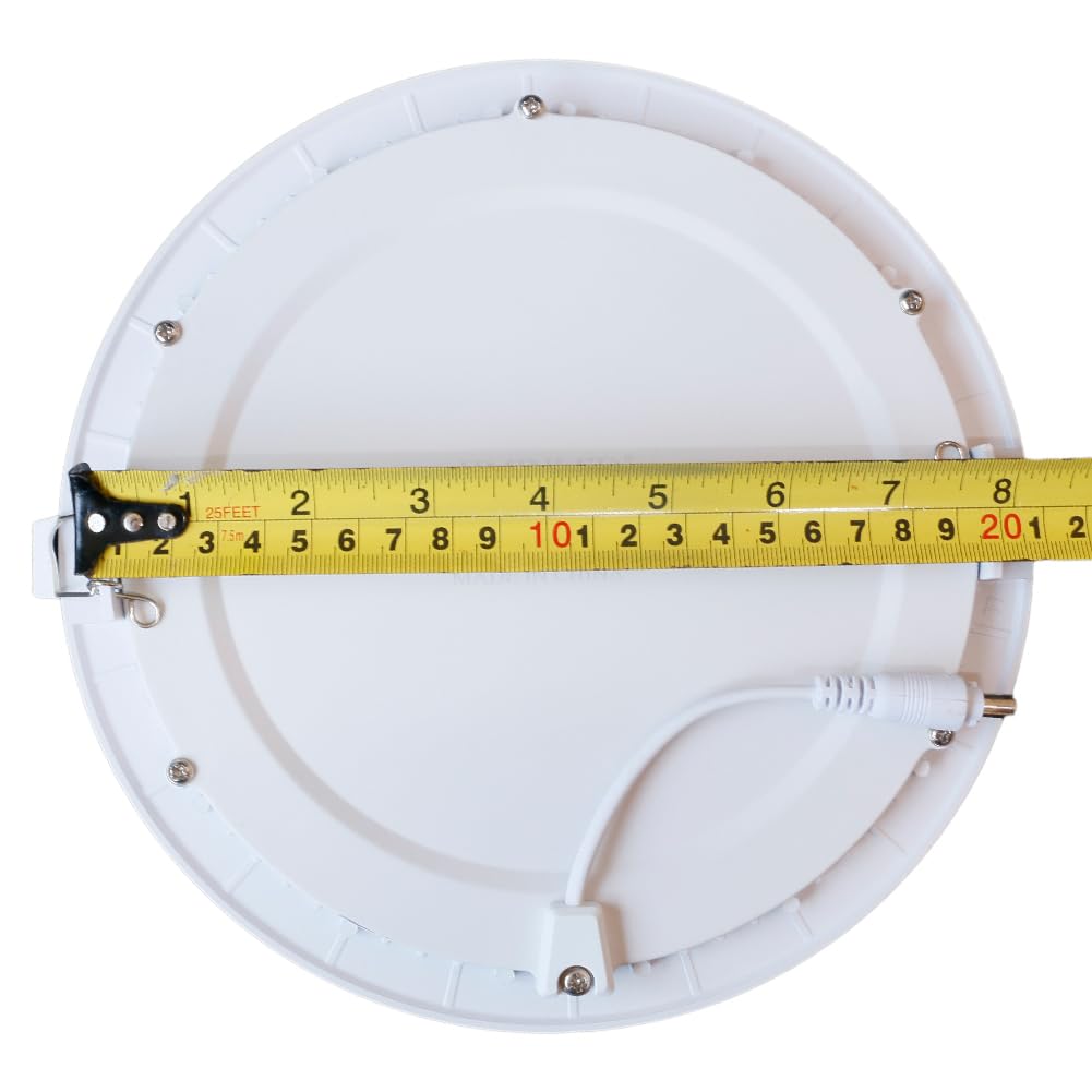 4 Pack HMINLED 8 Inch 18Watt Ultra Thin Round LED Recessed Panel Spot Lighting,