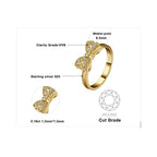 JewelryPalace  Size 8 14k Yellow Gold Plated 925 Sterling Silver Rings for
