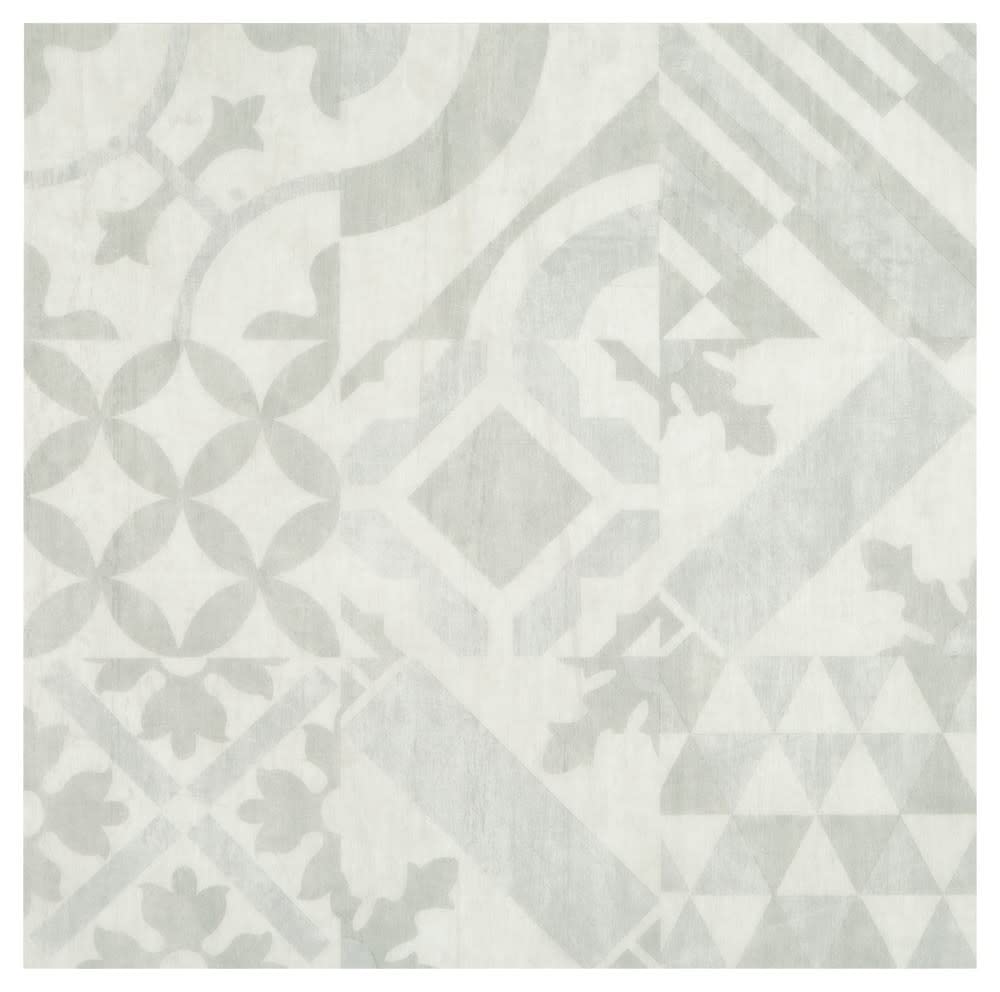 16 PCS Daltile Luxury Vinyl Flooring 18" x 18" x 2.5MM Grey Encaustic Look Tile