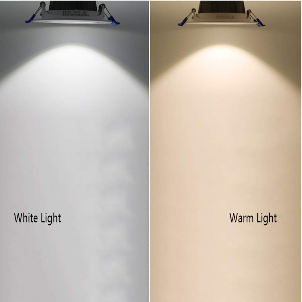 10 Pack 5W Recessed LED Ceiling Panel Lights Round Aluminum Downlight White