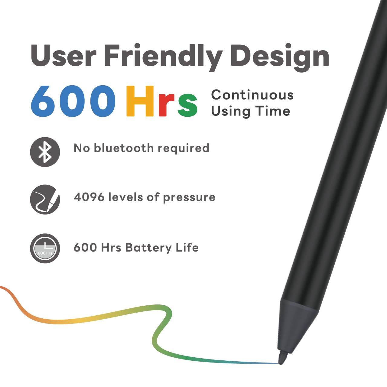Penoval USI 2.0 Lite Stylus Pen for Some Chromebook Model, 4096 Levels Pressure