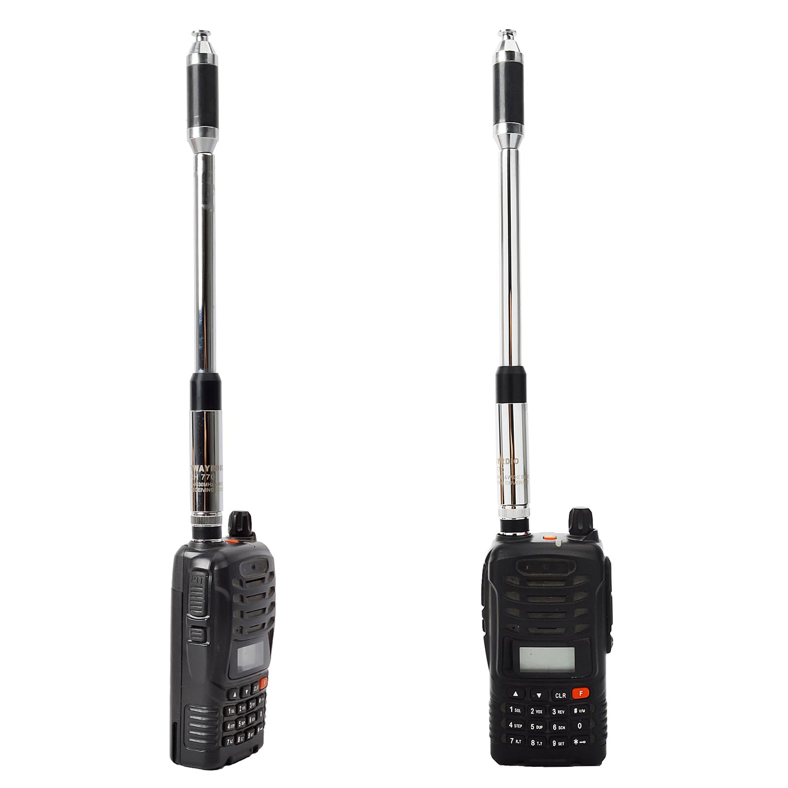 TWAYRDIO RH770 2meter 70cm UHF/VHF BNC Telescopic Antenna Handheld Two Way Radio Extendable Retractable Antenna for Kenwood Uniden Icom Walkie Talkie
