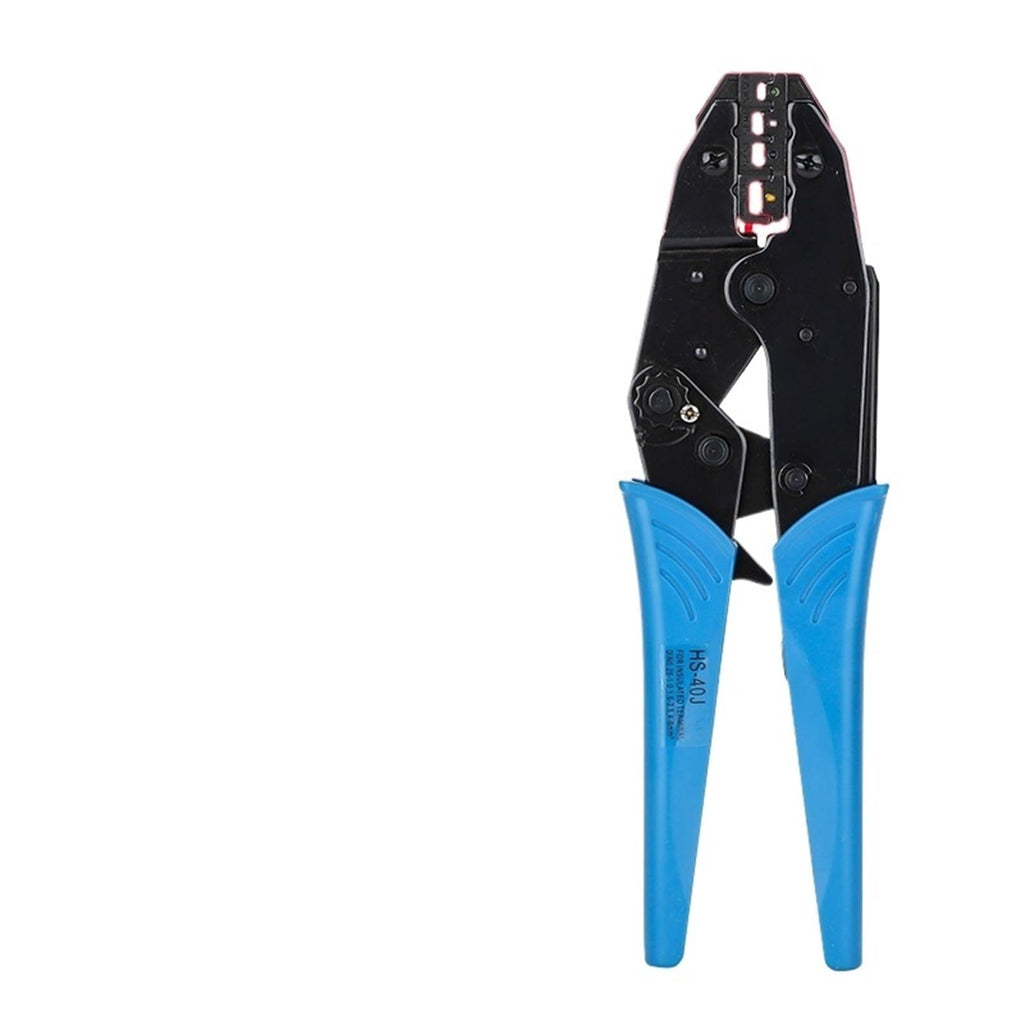 Terminal crimping pliers HS-40J 0.5-6 manual ratchet for electrical wiring tools, household multifunctional quick crimping tools(HS-40J)