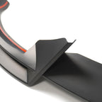 Front Lip Splitter 3PCS V Style Bumper Spoiler Matte Black for Tesla Model 3