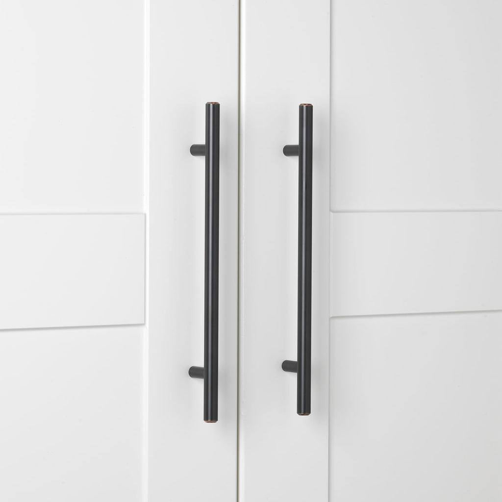 20 Count GlideRite 6-5/16 in. 160mm Center to Center Solid Cabinet Bar Pull Long