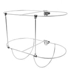 Thonlai Foldable Boat Fenders Holder Rack, 304 Stainless Steel Double Rack with