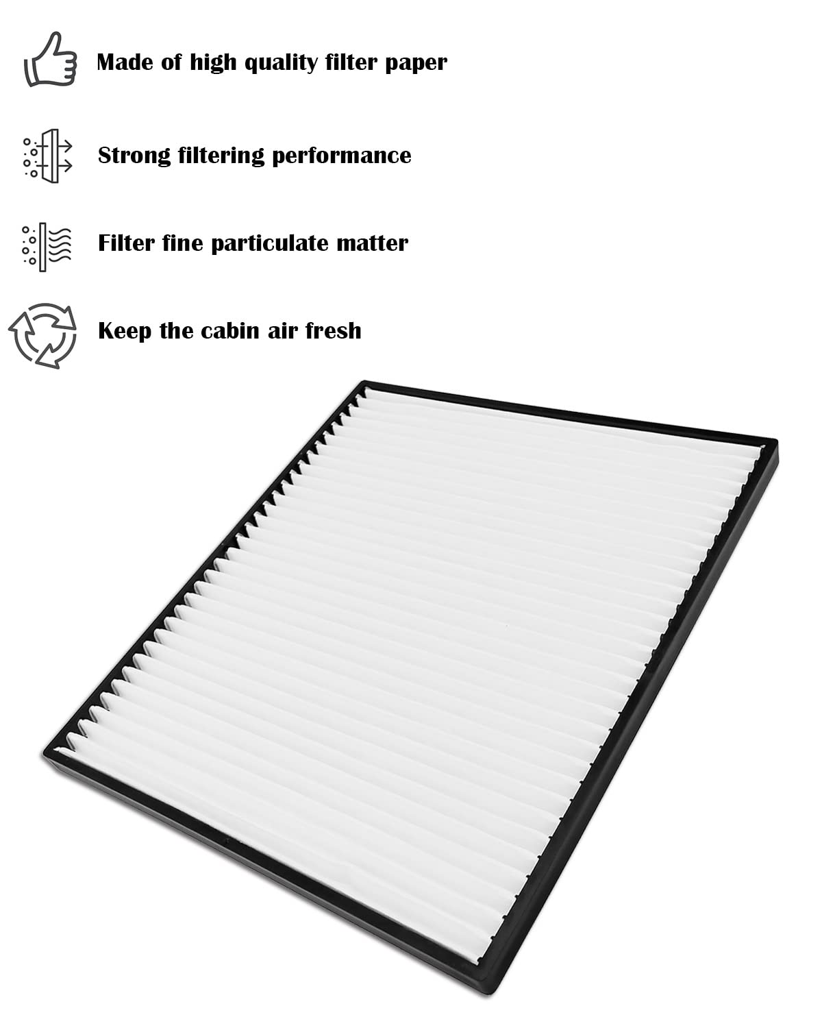 EMIHO Cabin Filter Fit for Kenworth Peterbilt Replace S-9034 S28571 F37-1018