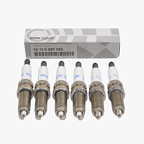 6 Pack BMW Spark Plugs Plug Set High Power Genuine Original 12120037582
