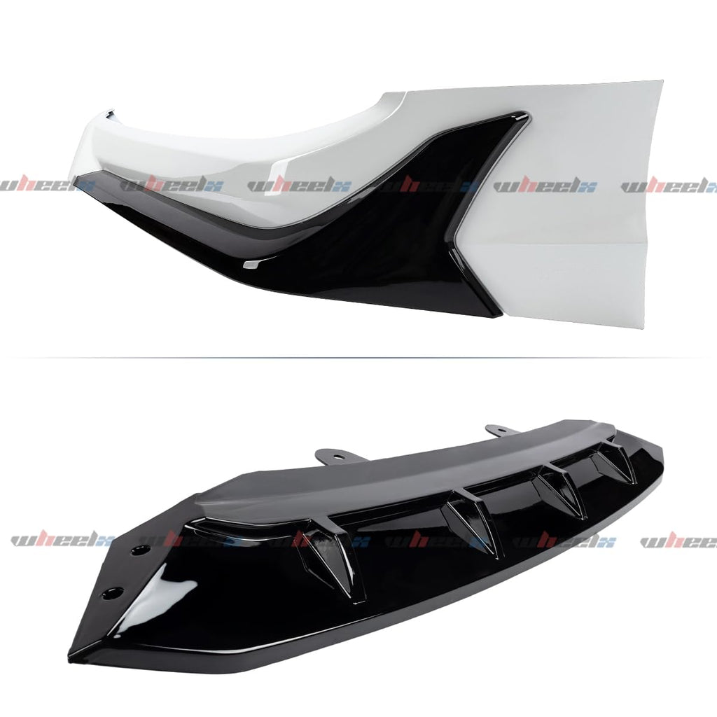3PCS Front Lip Spoiler Splitter for Honda Accord 2021-2022 ACR Platinum White