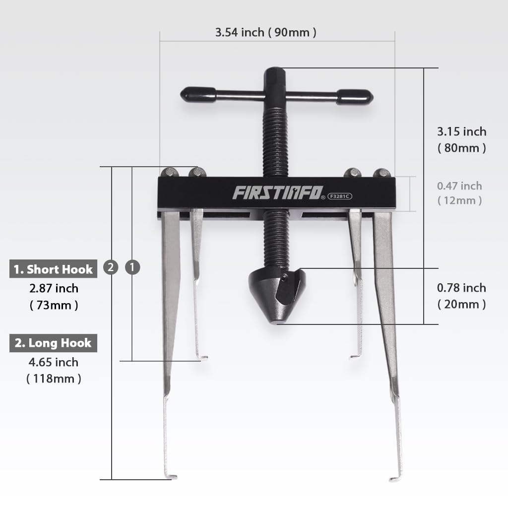 FIRSTINFO F3281C Crankshaft Camshaft Seal Remover Separator Puller with 2 Pairs