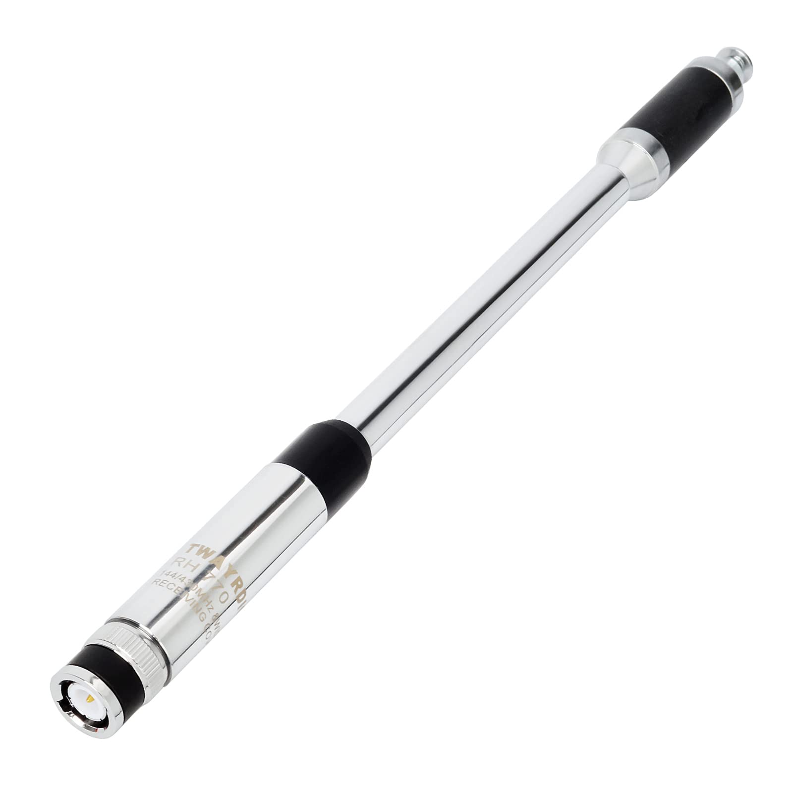 TWAYRDIO RH770 2meter 70cm UHF/VHF BNC Telescopic Antenna Handheld Two Way Radio Extendable Retractable Antenna for Kenwood Uniden Icom Walkie Talkie