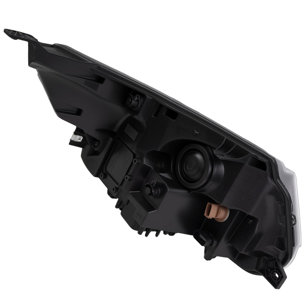 LH Chrome Bezel LED Headlight Assembly W/o LED Control Module Compatible with
