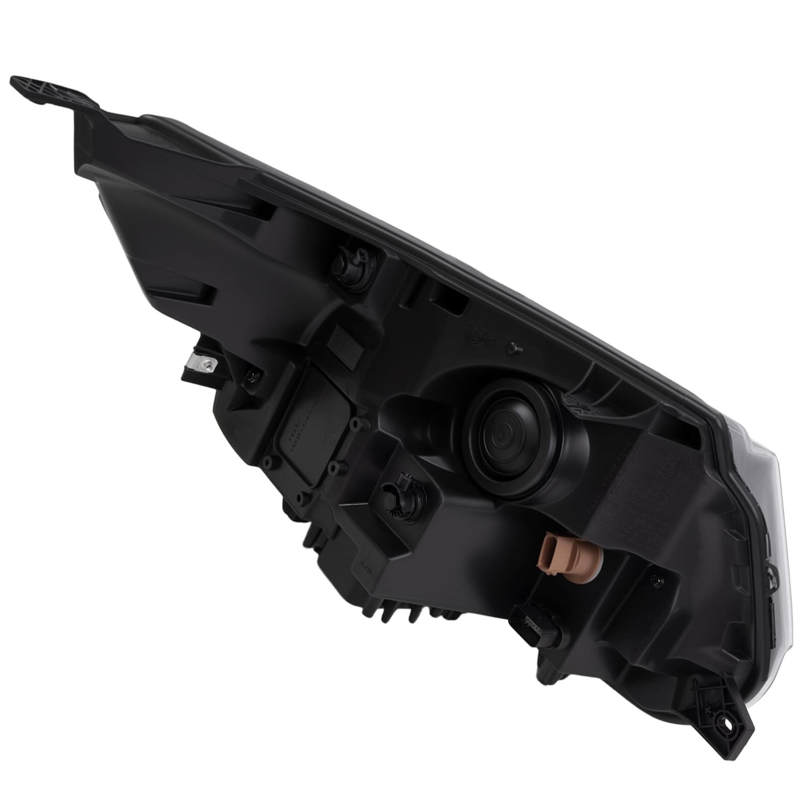 LH Chrome Bezel LED Headlight Assembly W/o LED Control Module Compatible with