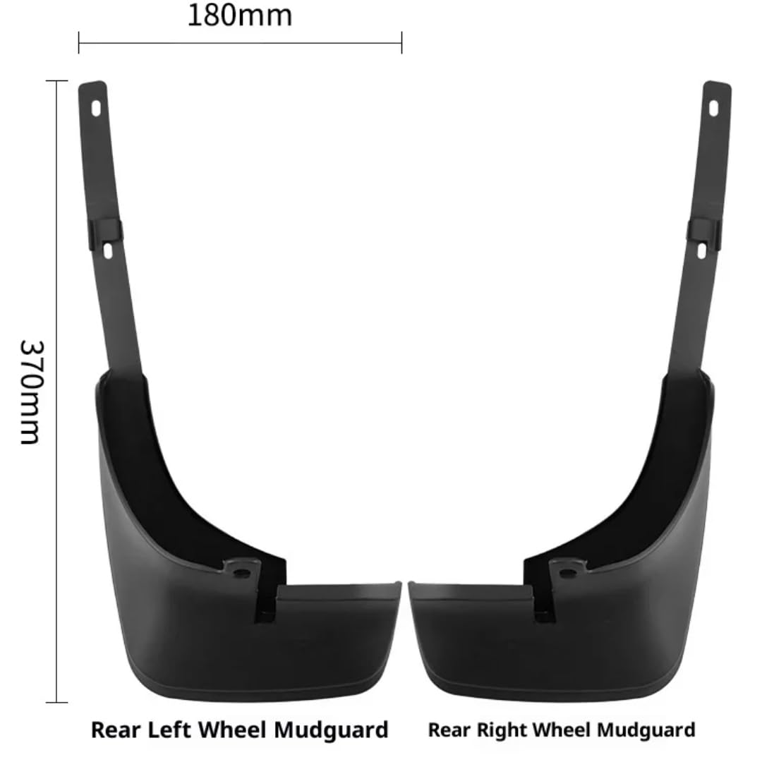 Rufutle Mud Flaps for Toyota Corolla AE110 Hatchback 1998-2002, 4Pcs/Set Front