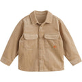 marc & janie Boys Outdoor Corduroy Shirt Cotton Button Down Shirt Loose Soft