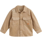 marc & janie Boys Outdoor Corduroy Shirt Cotton Button Down Shirt Loose Soft
