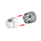 INJORA M2.5 Wheel Lock Nuts with Aluminum Cap for 1/18 RC Crawlers Upgrade(Gray)