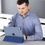 MoKo iPad 11th Gen 2025 & 10th Gen 10.9 Case Smart Cover Navy Blue