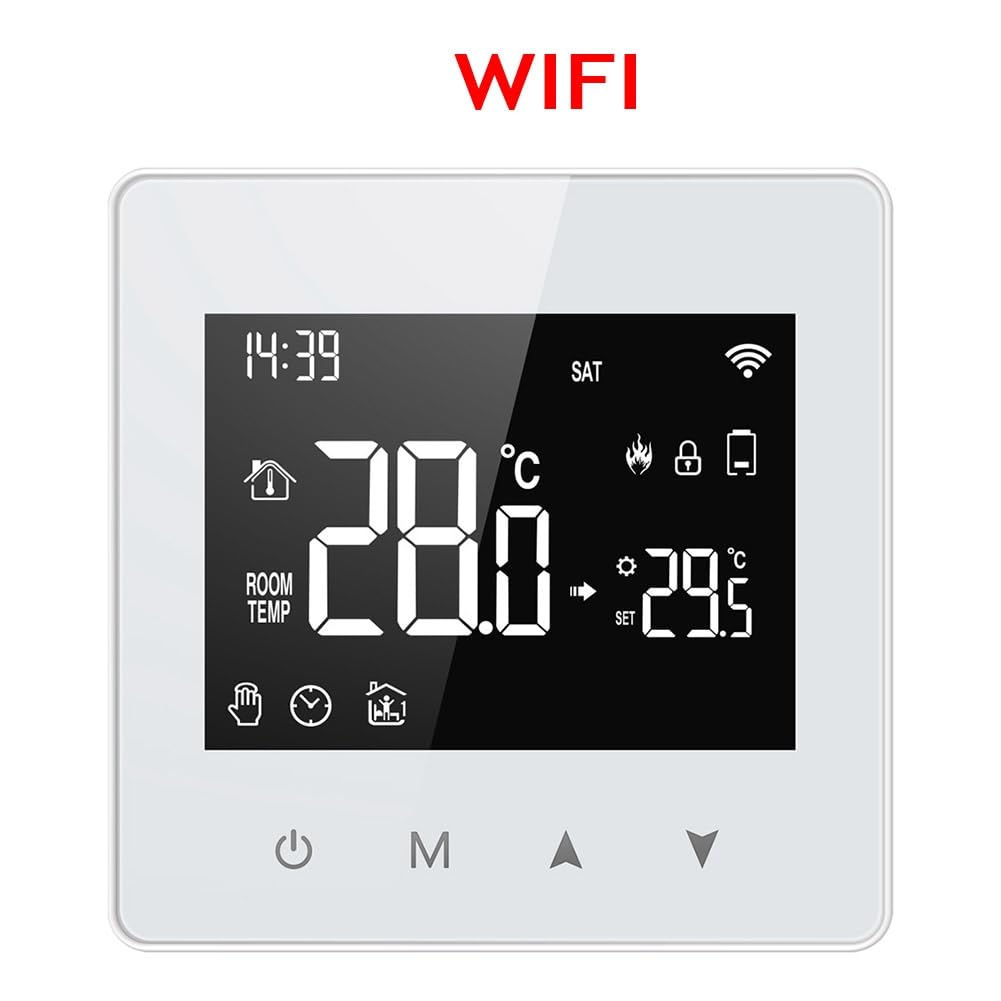 Yaregelun Tuya Wifi Thermostat Smart Home Battery Powered Temperature Controller
