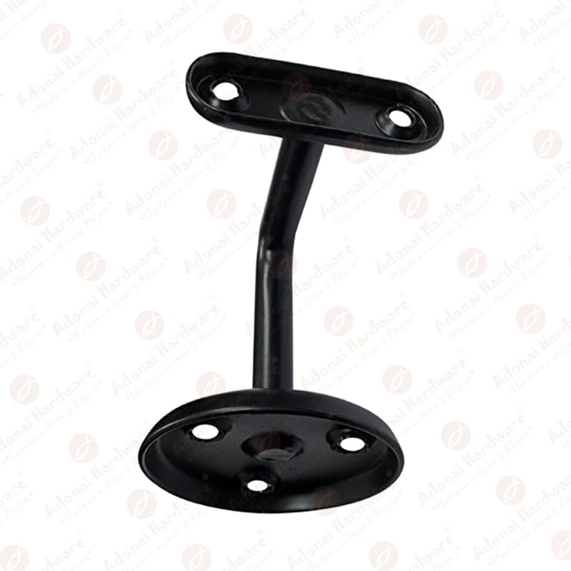Adonai Hardware Izrahiah Medium Antique Wrought Iron Sturdy Handrail Brackets