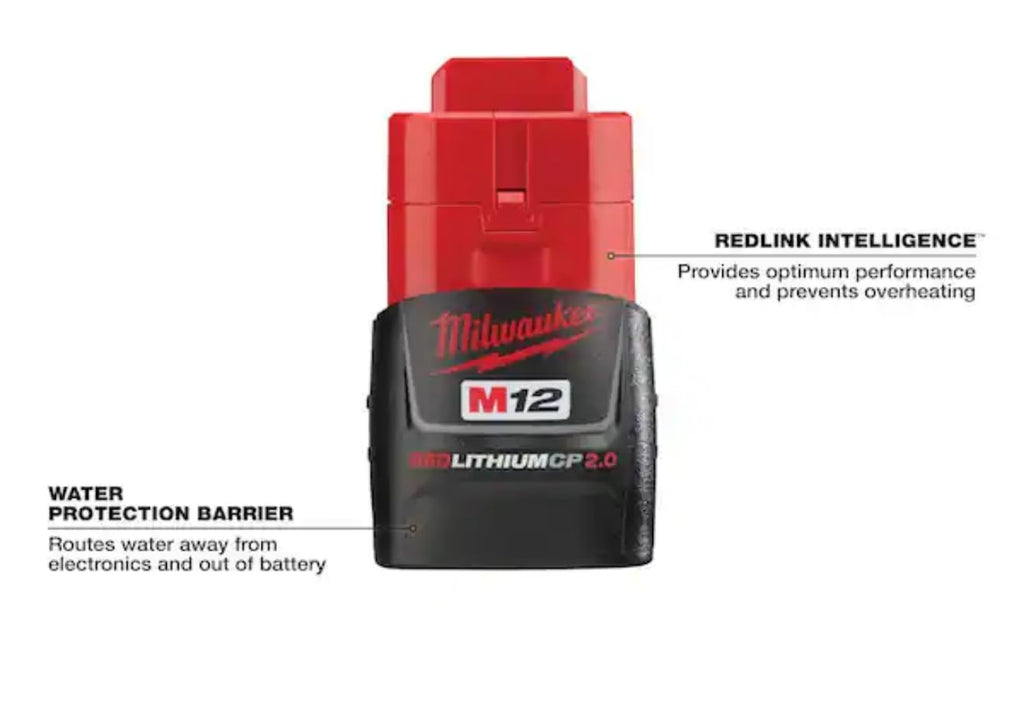 2 Pack Milwaukee M12 12V Lithium-Ion 2.0Ah Battery Charger 48-59-2420P