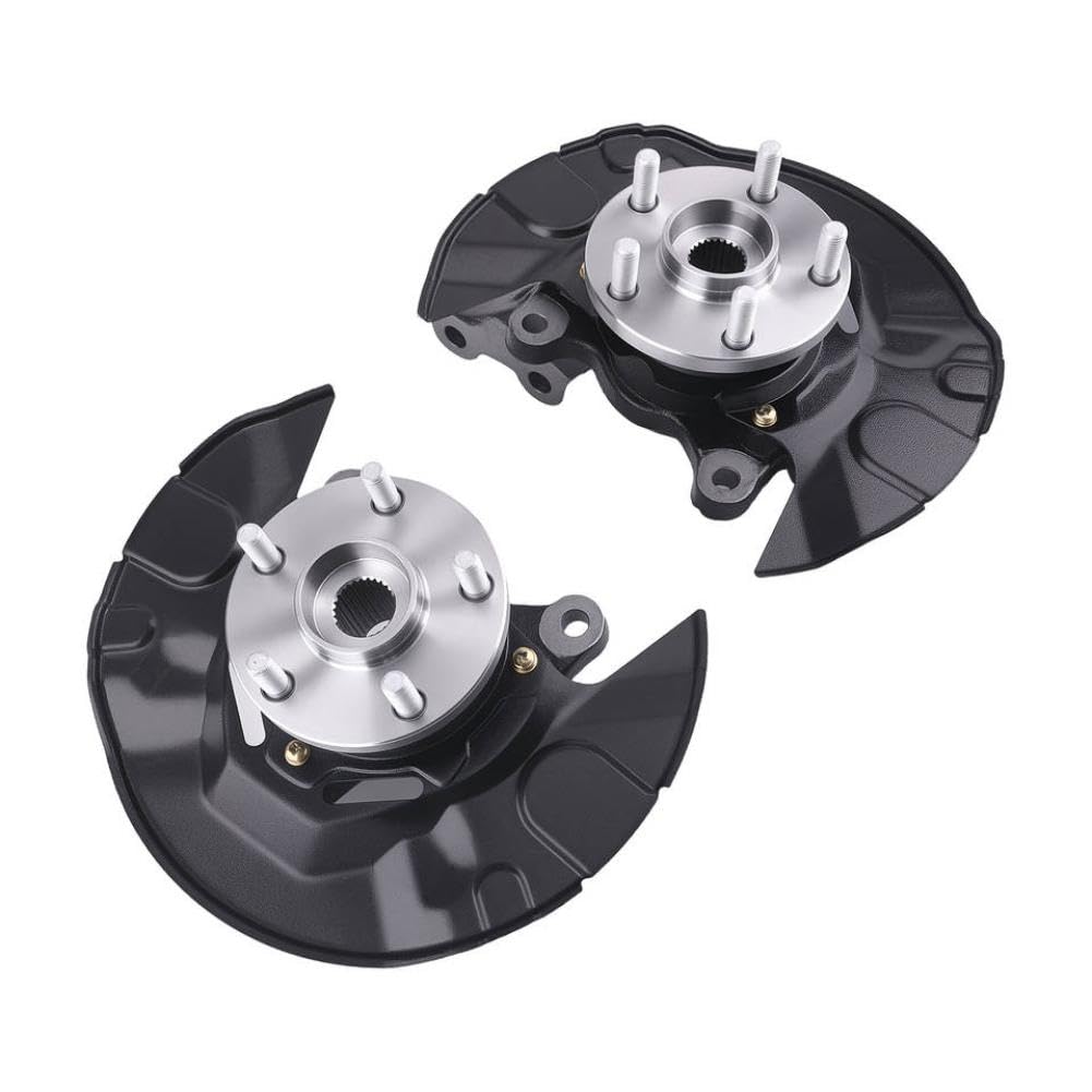 Pair Front Wheel Hub Bearing and Steering Knuckle Compatible with KA698388