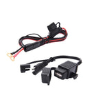 Motorcycle to for USB Cable 3.1A Waterproof Phone for USB Charger Socket Kit