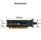 Sintech PCI-e 4.0 16X to 2 Ports PCIe 8X/16X Expansion Card,PCIe Bifurcation x16