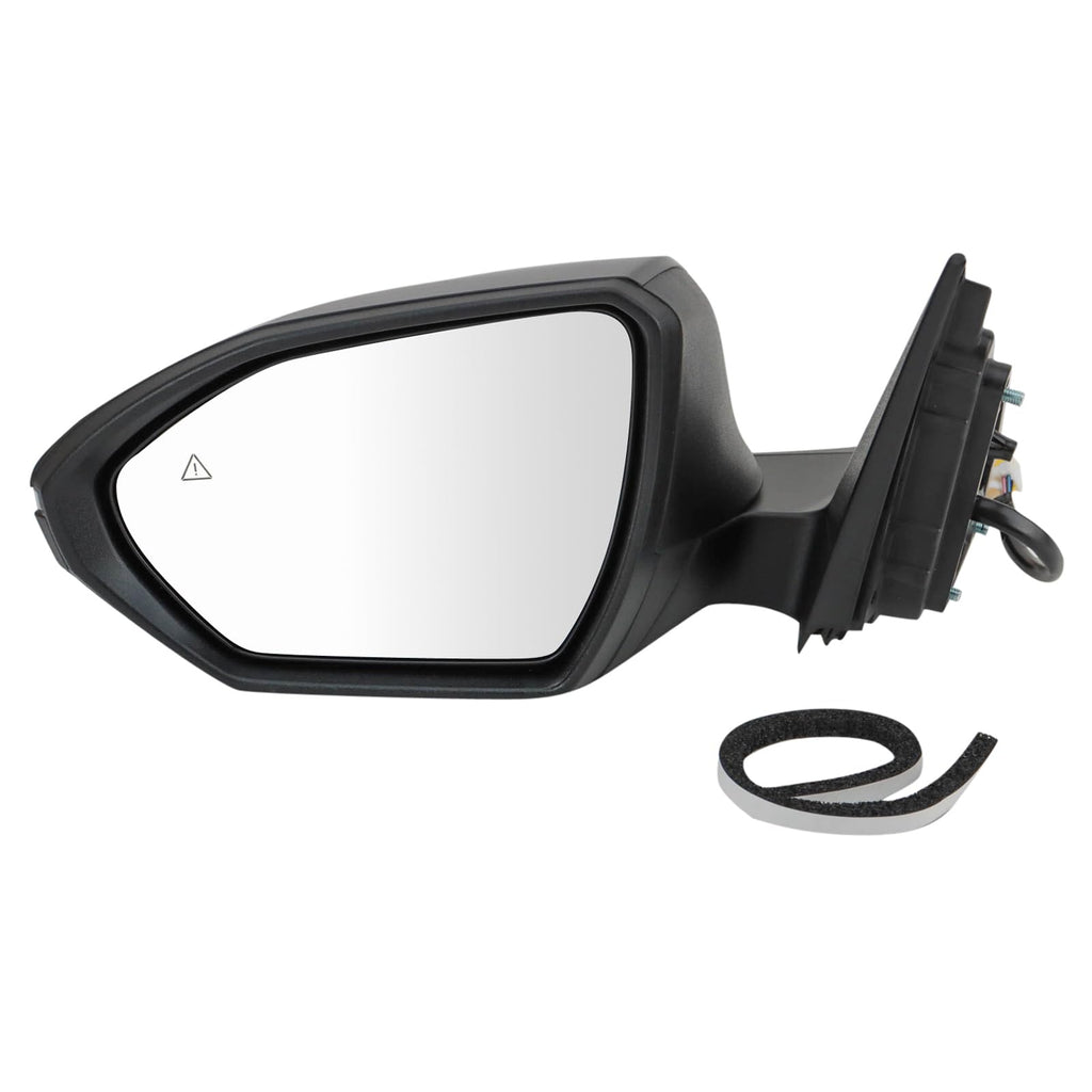 TRQ Driver Side Mirror Assembly Power Heated Turn Signal Blind Spot Paint to Match Compatible with 22-24 Hyundai Tucson SEL 22-24 Santa Cruz SEL 22-23 Santa Cruz SEL Premium 23-24 Santa Cruz Night