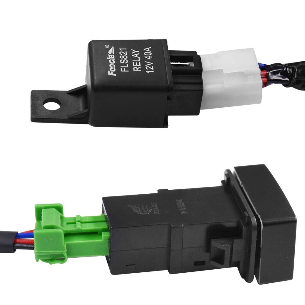 HUIQIAODS H11 880 881 H9 Fog Light Lamp Wiring Harness Socket Wire Connector