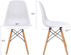 Furmax Modern Style Dining Chair Mid Century Modern DSW Chair, Shell Lounge