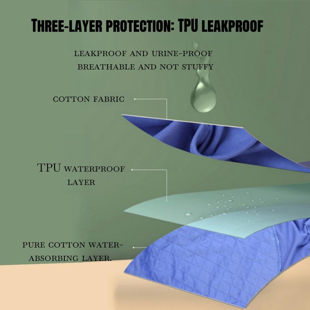 LAROTSUBA Large Leak-Proof and Washable Urinary Incontinence Pants,Reusable