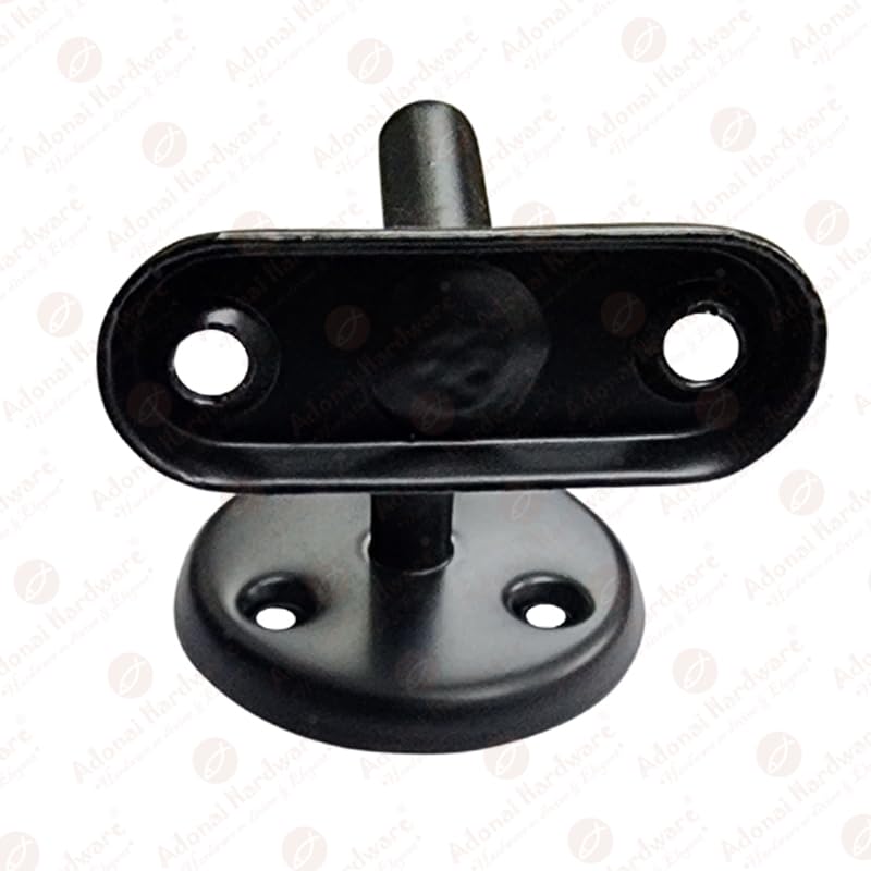 Adonai Hardware Izrahiah Medium Antique Wrought Iron Sturdy Handrail Brackets