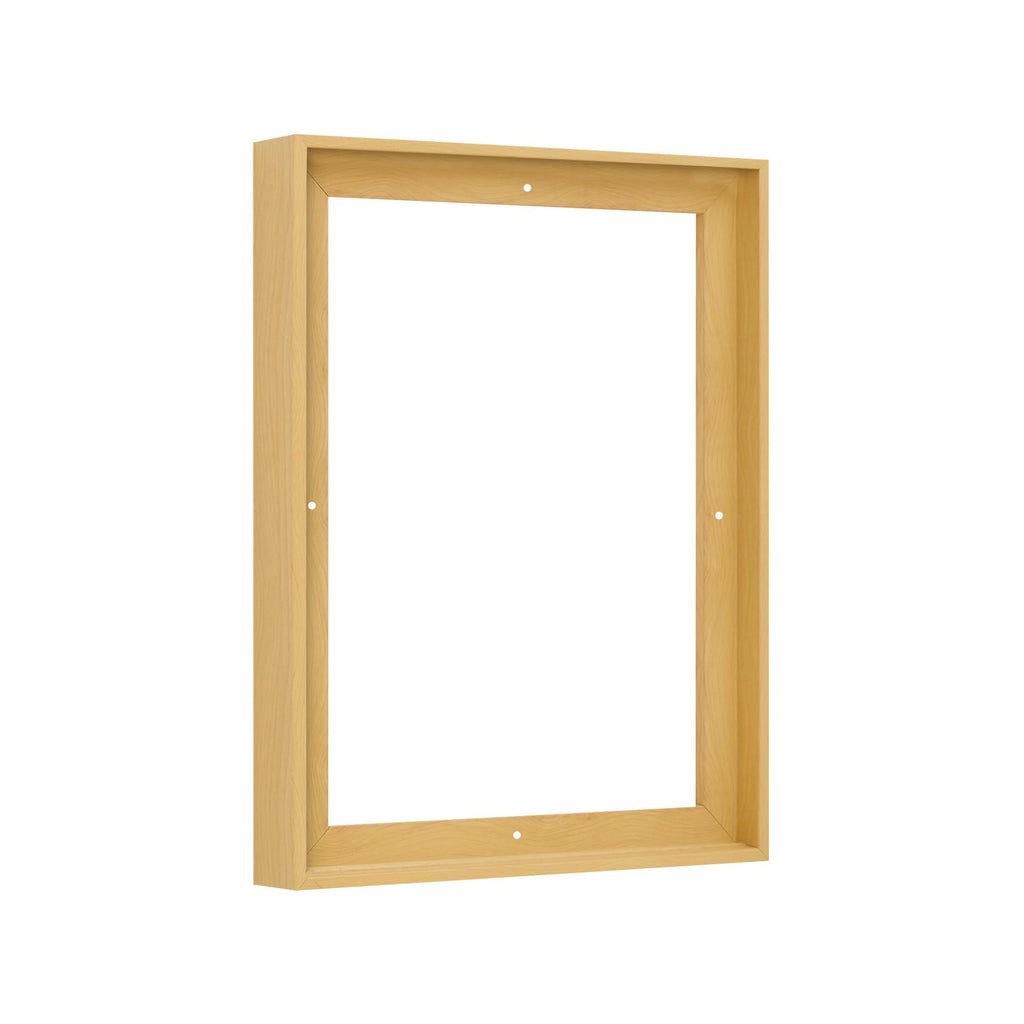 Pixy 30x40 Canvas Floater Frame Light Maple for 1.25" Deep Canvas Portrait